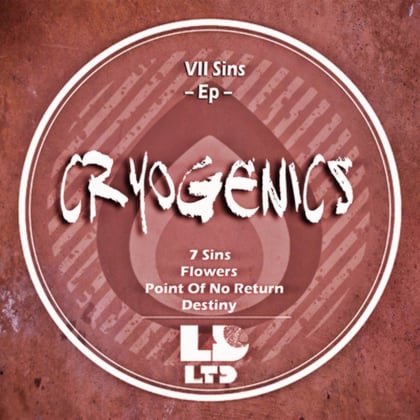 7 Sins Ep album by Cryogenics - Drum and Bass Cover Art