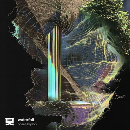 Waterfall album by Pola & Bryson - Drum and Bass Cover Art