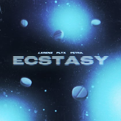 Ecstasy album by LXRENZ & PLTX - Drum and Bass Cover Art