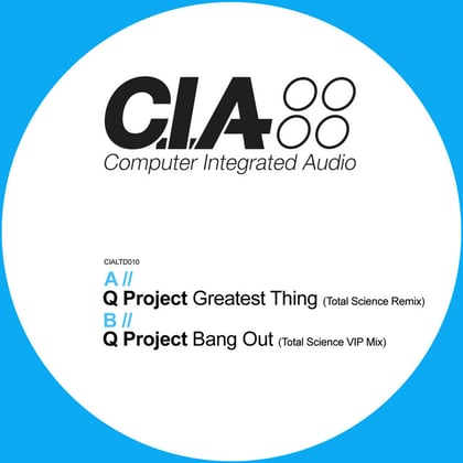 Greatest Thing (Total Science Remix) / Bang Out (Total Science VIP Mix) album by Q Project - Drum and Bass Cover Art
