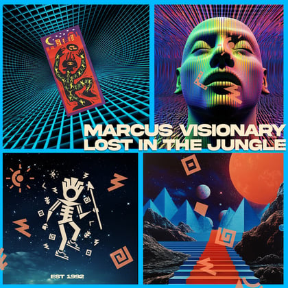 Lost In The Jungle (DJ Mix) album by Marcus Visionary - Drum and Bass Cover Art