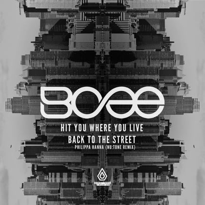 Hit You Where You Live / Back to the Street album by BCee - Drum and Bass Cover Art