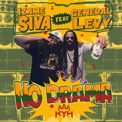 No drama album by General Levy - Drum and Bass Cover Art