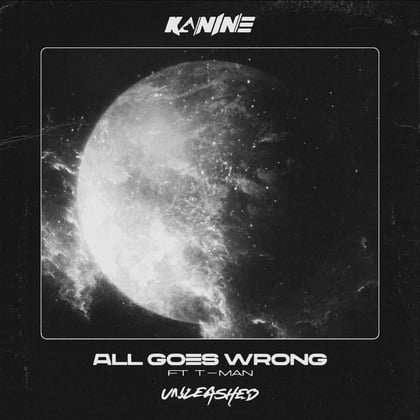 All Goes Wrong (feat. T-Man) album by Kanine & T-Man - Drum and Bass Cover Art