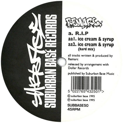 R.I.P / Ice Cream & Syrup album by Remarc - Drum and Bass Cover Art
