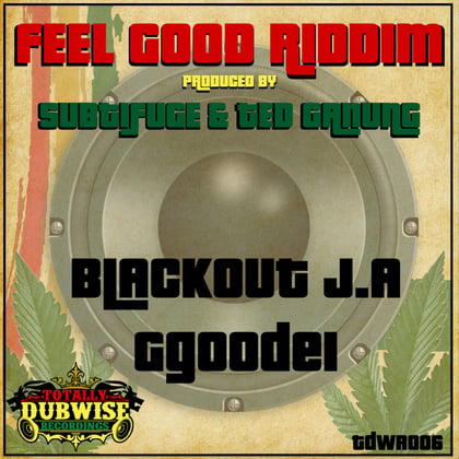 Feel Good Riddim album by Lowriderz, Blackout JA & Ggoodei - Drum and Bass Cover Art