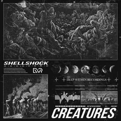 Shellshock album by Philth & Creatures - Drum and Bass Cover Art