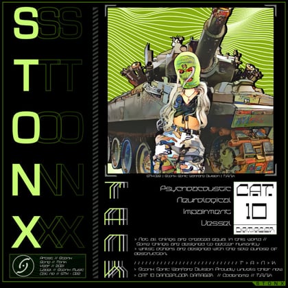 T.A.N.K album by Stonx - Drum and Bass Cover Art