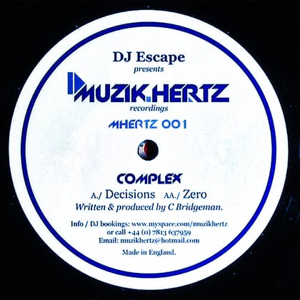 Decisions / Zero album by Complex - Drum and Bass Cover Art