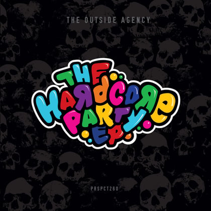 The Hardcore Party EP album by The Outside Agency - Drum and Bass Cover Art