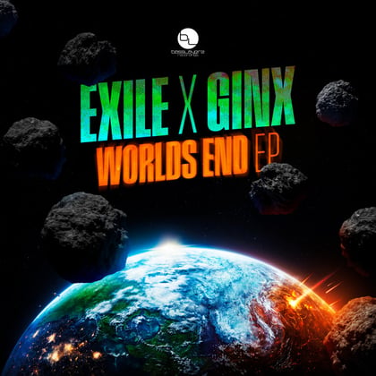 Worlds End EP album by Exile - Drum and Bass Cover Art