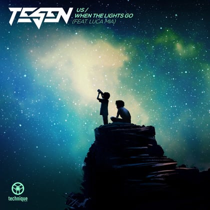 Us / When the Lights Go album by Tesen - Drum and Bass Cover Art