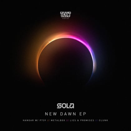 New Dawn album by Sola - Drum and Bass Cover Art