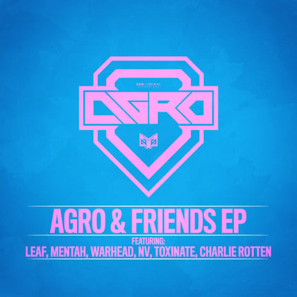 Agro & Friends album by Agro - Drum and Bass Cover Art
