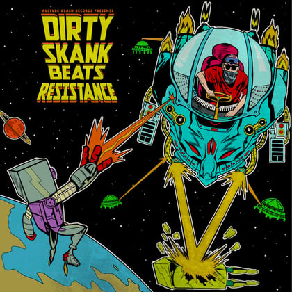 Resistance EP album by Dirty Skank Beats - Drum and Bass Cover Art