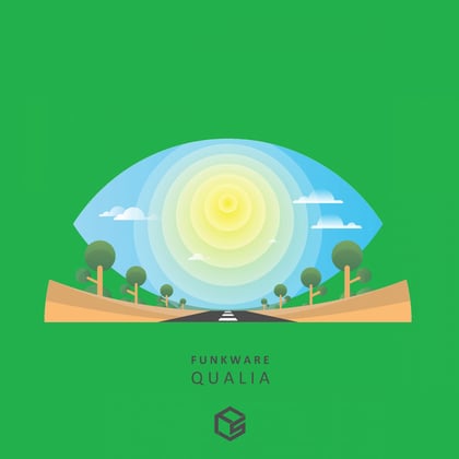 Qualia album by Funkware - Drum and Bass Cover Art