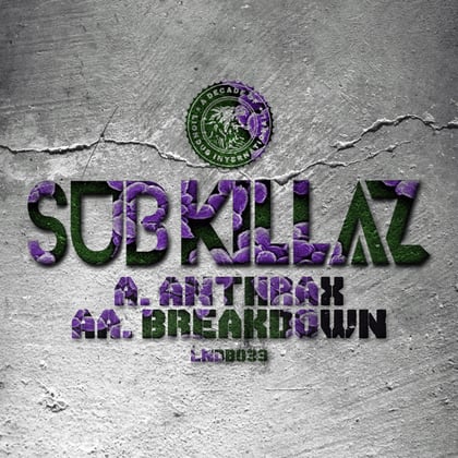 Anthrax / Breakdown album by Nick The Lot & Sub Killaz - Drum and Bass Cover Art