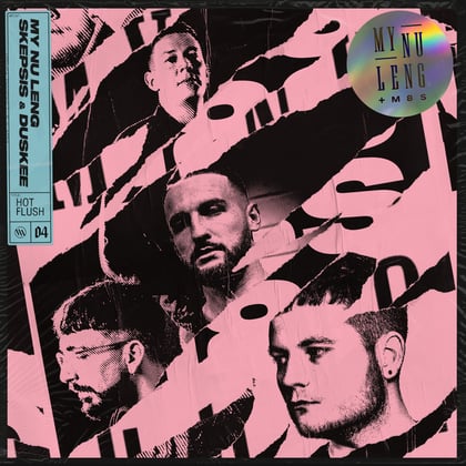 Hot Flush album by Skepsis, Duskee & My Nu Leng - Drum and Bass Cover Art
