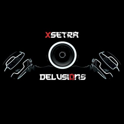 Delusions album by Xsetra - Drum and Bass Cover Art
