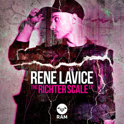 Richter Scale EP album by René LaVice - Drum and Bass Cover Art