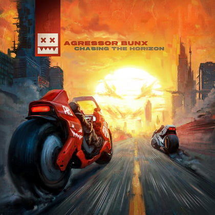 Chasing The Horizon album by Agressor Bunx - Drum and Bass Cover Art