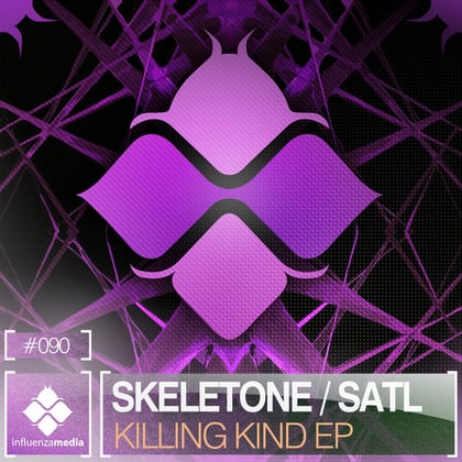 Killing Kind EP album by Skeletone & Satl - Drum and Bass Cover Art