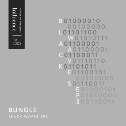 Black Waves EP 3 album by Bungle - Drum and Bass Cover Art