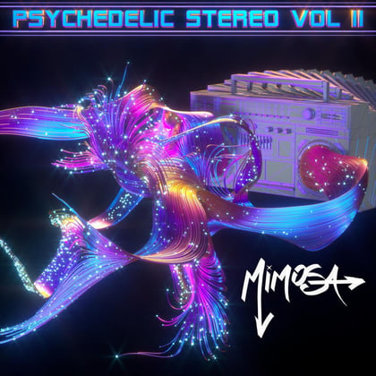 Psychedelic Stereo VOL II album by MiM0SA - Drum and Bass Cover Art