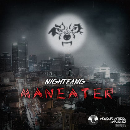 Maneater album by Nightfang - Drum and Bass Cover Art