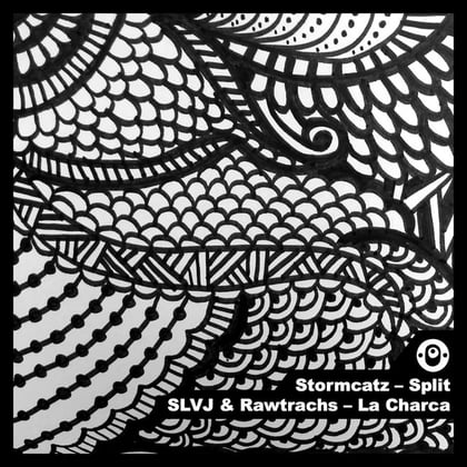 Split // La Charca album by Rawtrachs - Drum and Bass Cover Art