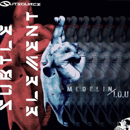 Medelin / IOU album by Subtle Element - Drum and Bass Cover Art