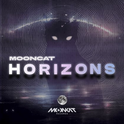 Horizons album by Mooncat - Drum and Bass Cover Art