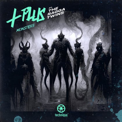 Monsters album by L Plus - Drum and Bass Cover Art