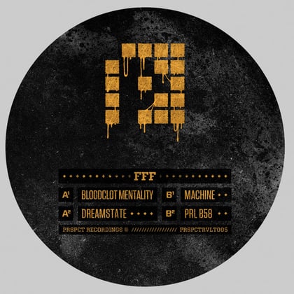 Bloodclat Mentality album by FFF - Drum and Bass Cover Art
