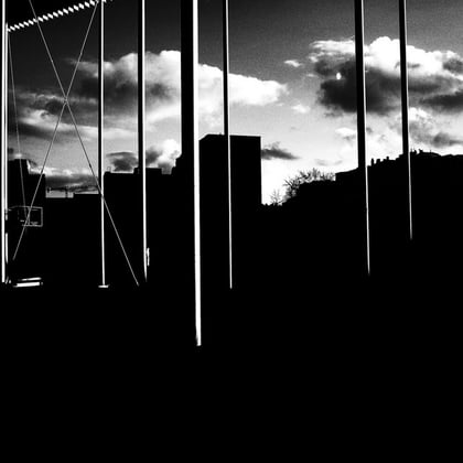 Inhibited LP album by dBridge - Drum and Bass Cover Art