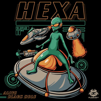 Alive / Black Hole album by Hexa - Drum and Bass Cover Art