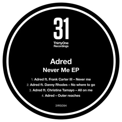Never Me EP album by Adred - Drum and Bass Cover Art