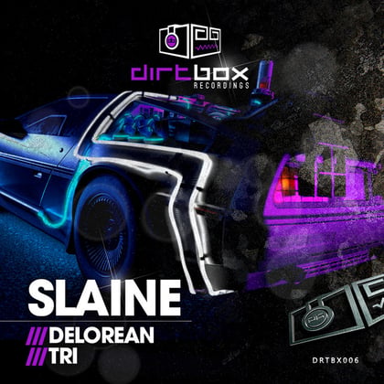 Delorean / TRI album by Slaine - Drum and Bass Cover Art