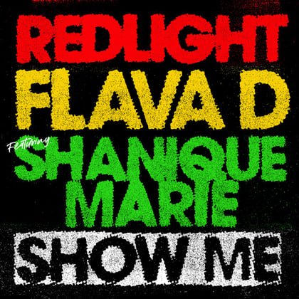 Show Me album by Charlotte Haining, Flava D & Redlight - Drum and Bass Cover Art