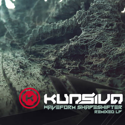 Waveform Shapeshifter Remixed LP album by Kursiva - Drum and Bass Cover Art