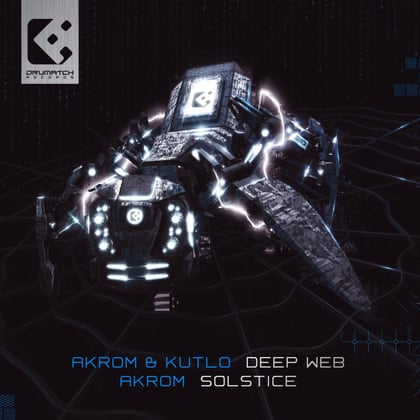 Deep Web / Solstice album by Akrom & Kutlo - Drum and Bass Cover Art