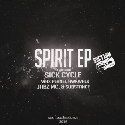 Spirit EP album by Sick Cycle - Drum and Bass Cover Art