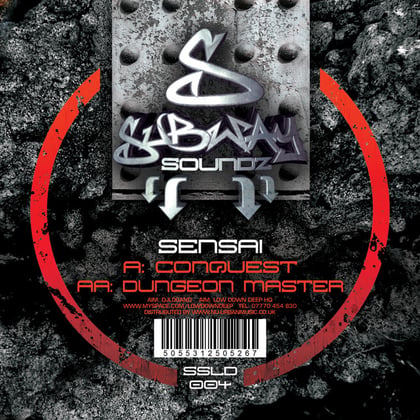 Conquest / dungeon master album by Sensai - Drum and Bass Cover Art
