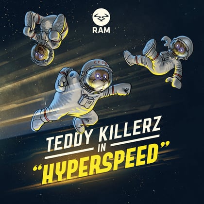 Hyperspeed EP album by A.M.C & Teddy Killerz - Drum and Bass Cover Art