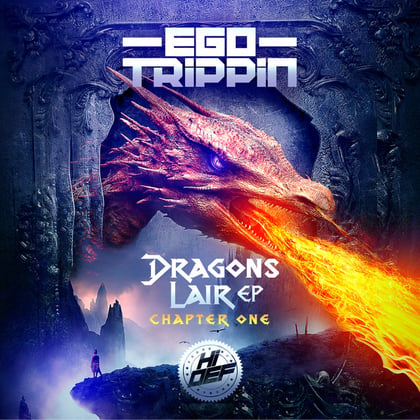Dragons Lair album by Ego Trippin - Drum and Bass Cover Art