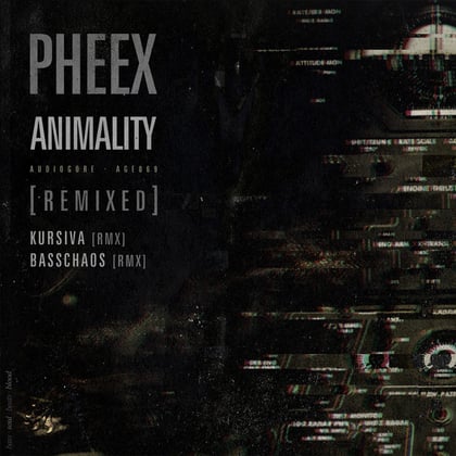 Animality (Remixed) album by Kursiva - Drum and Bass Cover Art