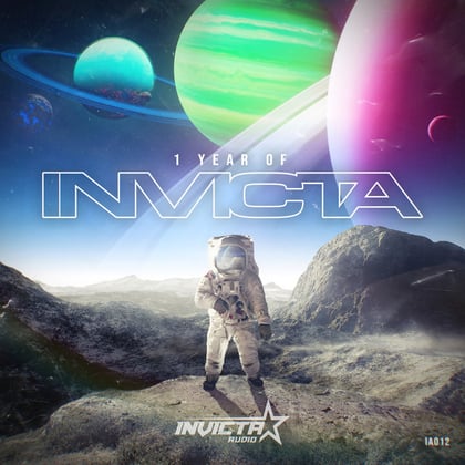 1 Year Of Invicta LP: Sampler 1 album by Bookey - Drum and Bass Cover Art