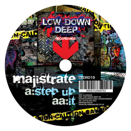 Step up / It album by Majistrate - Drum and Bass Cover Art