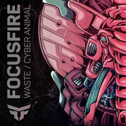 Waste / Cyber Animal album by Focusfire - Drum and Bass Cover Art