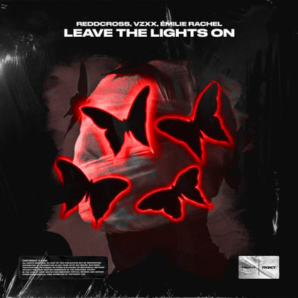 Leave The Lights On album by Captain Bass, ReddCross, VZXX & Émilie Rachel - Drum and Bass Cover Art